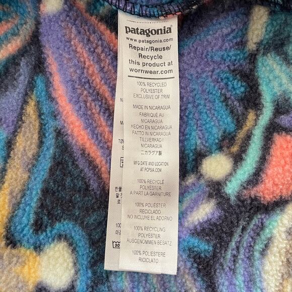 Patagonia Women's Lightweight Synchilla Snap-T Pullover Multi Color - Size: XL - Picture 5 of 7